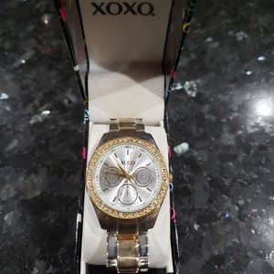 Xoxo women's two tone watch